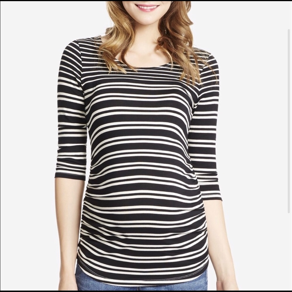 Jessica Simpson Maternity striped shirt